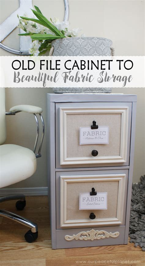 how to cover metal file cabinet with fabric|covering metal cabinets with fabric.